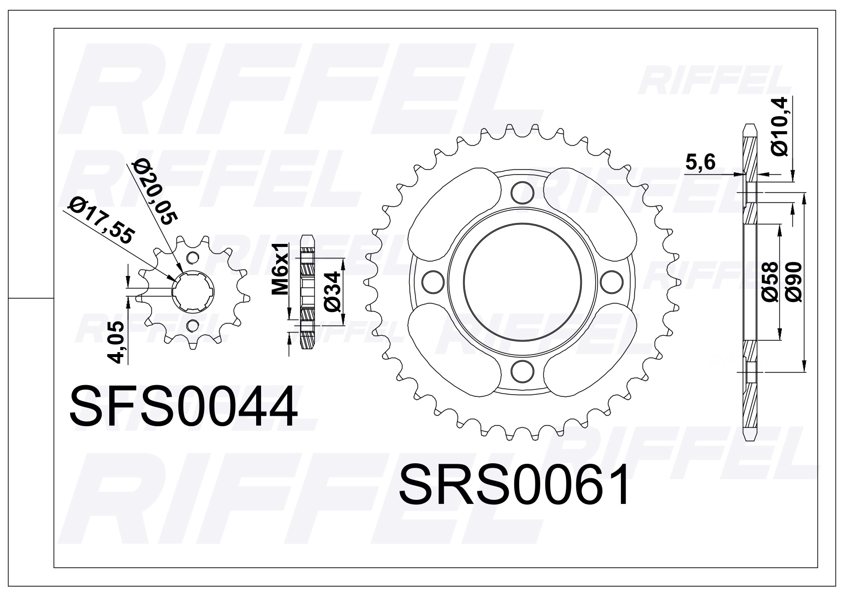 Kit Transmisión Riffel Top Yamaha YZF-R15 - Imagen 2